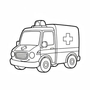 Ambulans med kors på sidan