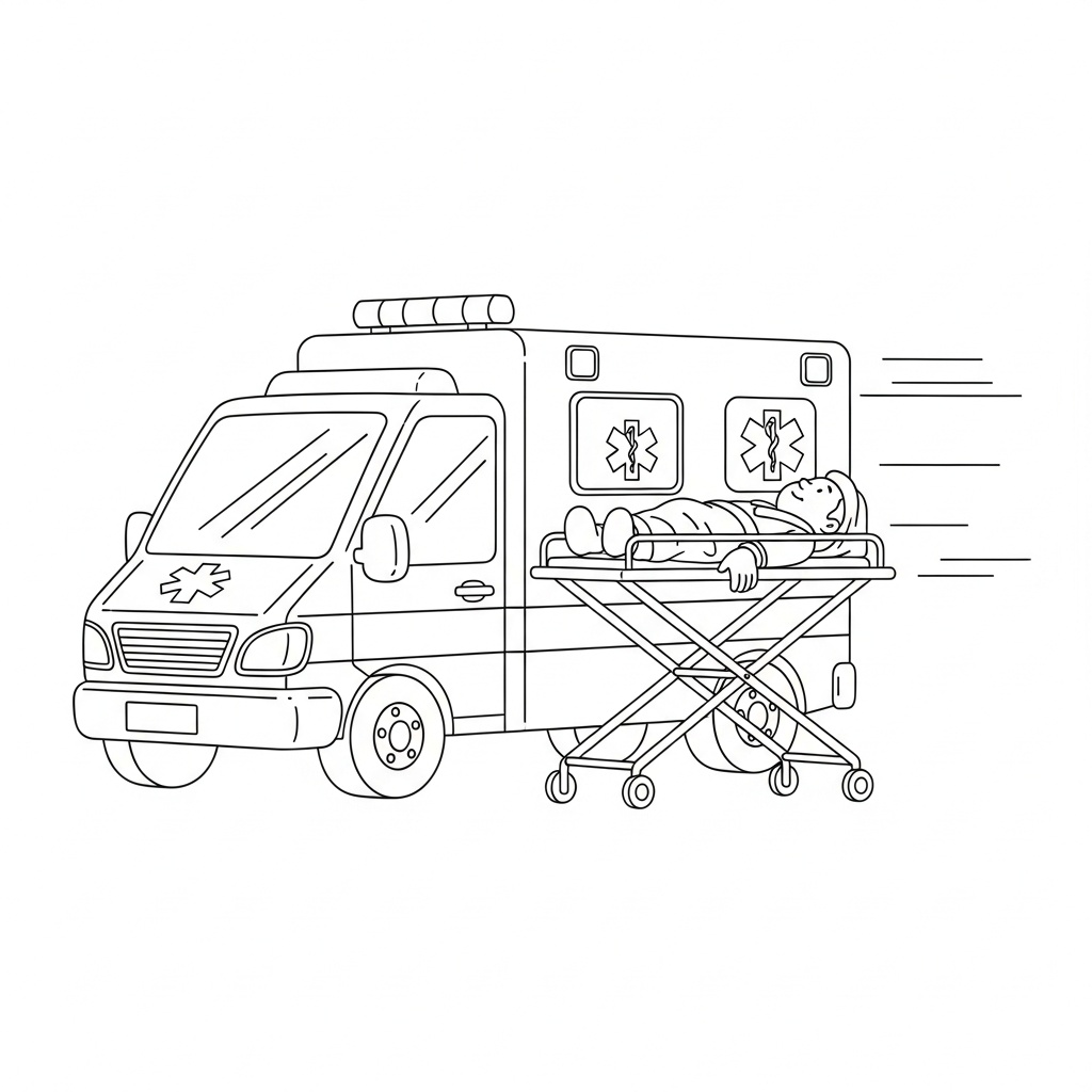 Ambulans under patienttransport