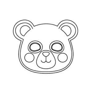 Björnmask färgläggning