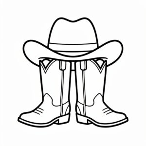 Vilda västern med cowboys och hästar målarbild