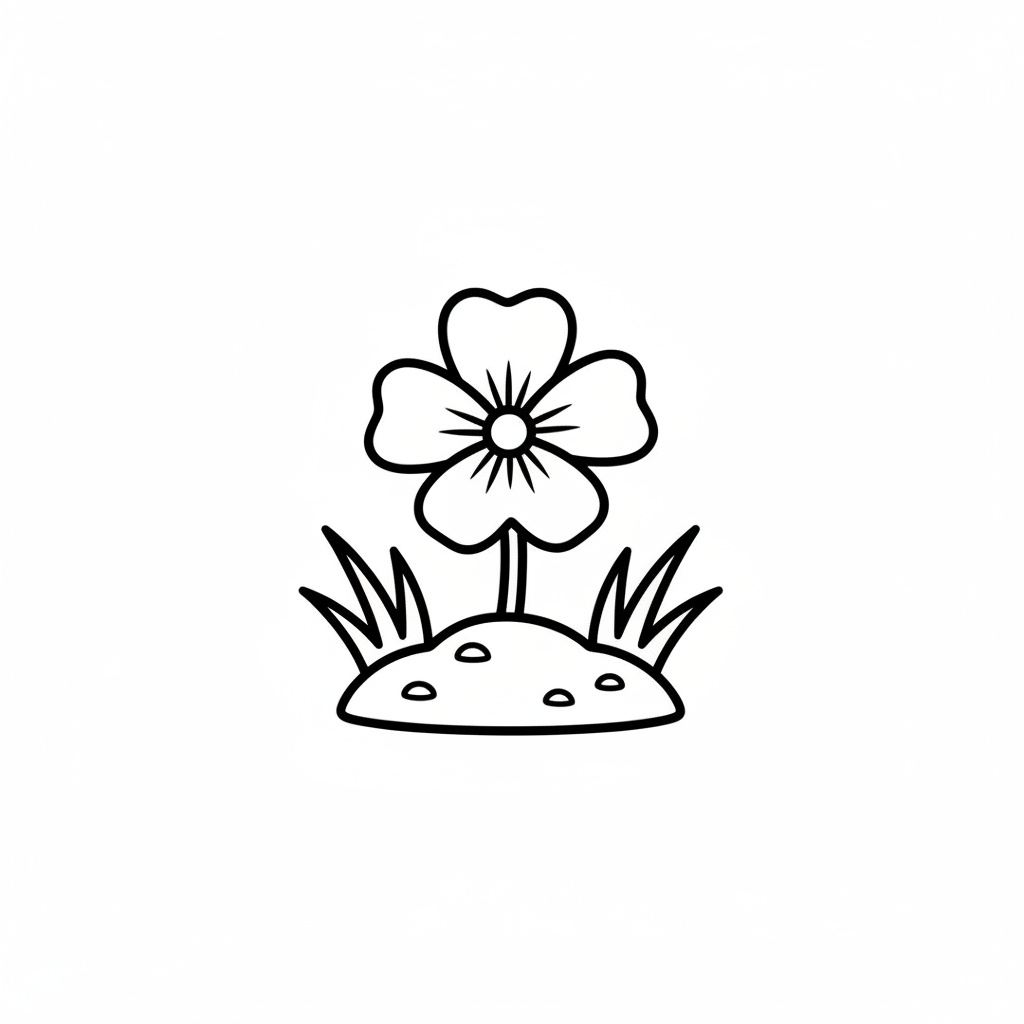 Doftande vårblomma i daggigt gräs