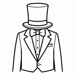 Elegant klädsel målarbild