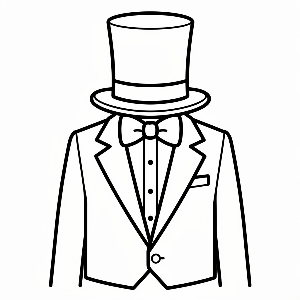 Elegant klädsel målarbild