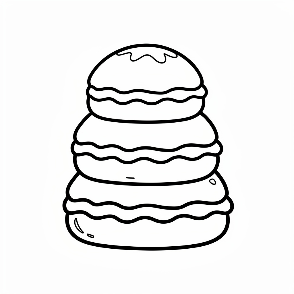 En stapel av semlor