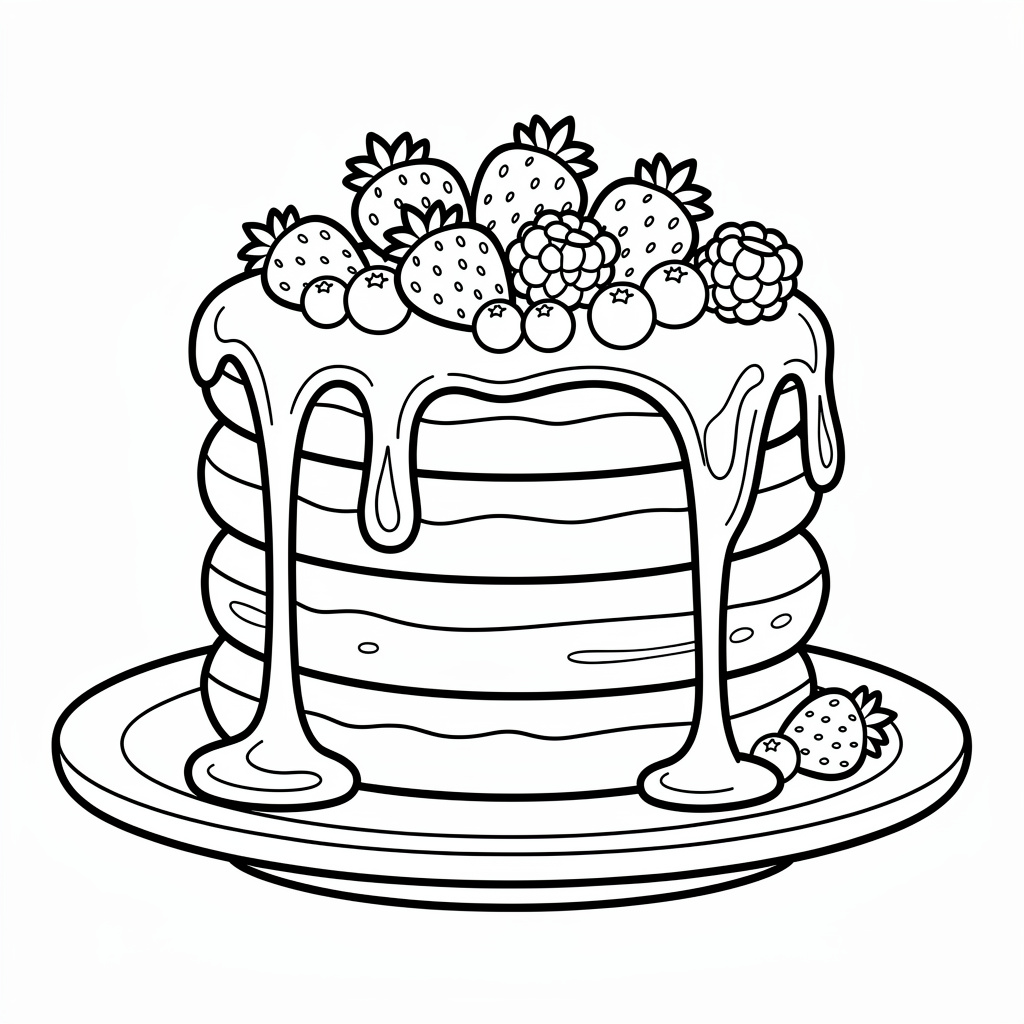 En stapel med fluffiga pannkakor