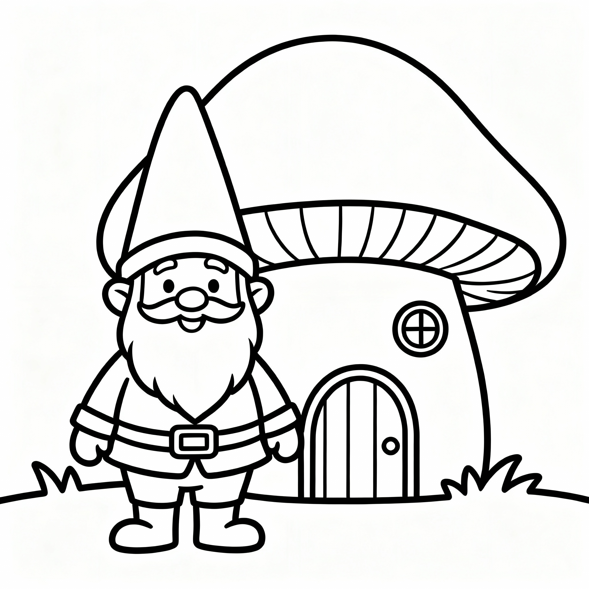 Färgläggning av tomte i svamphus
