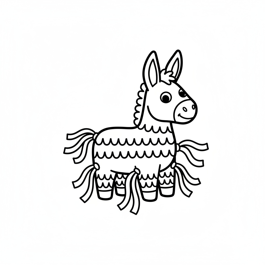 Födelsedagsmålarbild: regnbågspinata