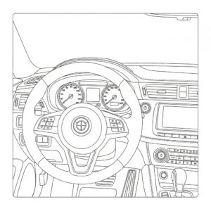 Fordon: detaljerad racingbil cockpit
