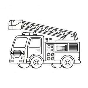 Fordon målarbild: brandbil