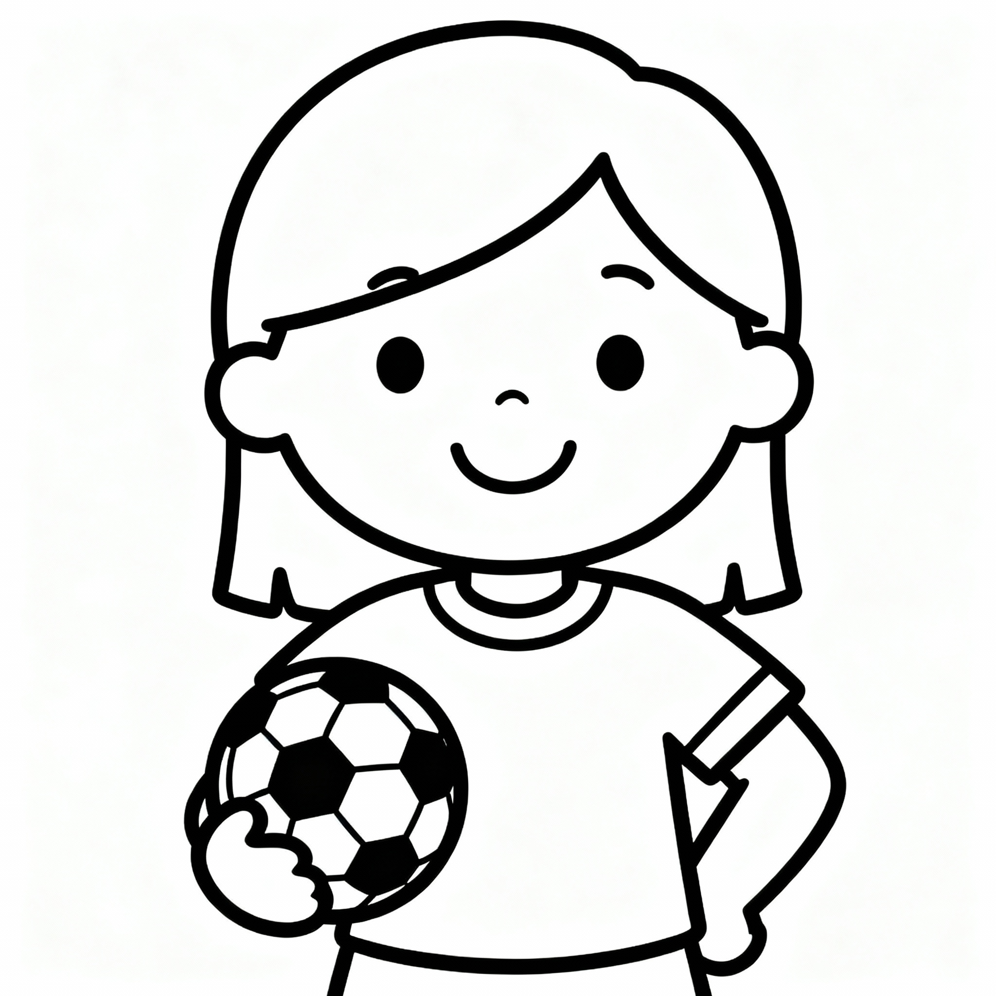 Fotboll med boll – vänlig stil