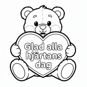 Glad alla hjärtans dag nallebjörn