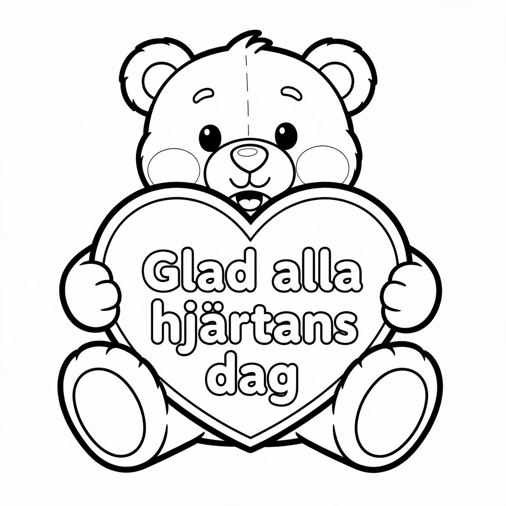 Glad alla hjärtans dag nallebjörn