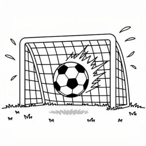 Gratis fotbollsboll att färglägga i nätet