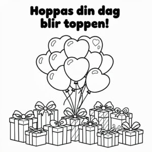 Hoppas din dag blir toppen ballonger
