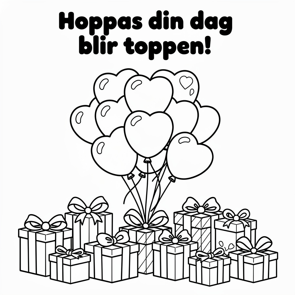 Hoppas din dag blir toppen ballonger