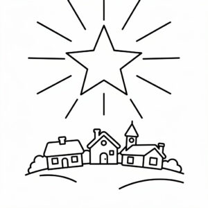 Julstjärna på himlen