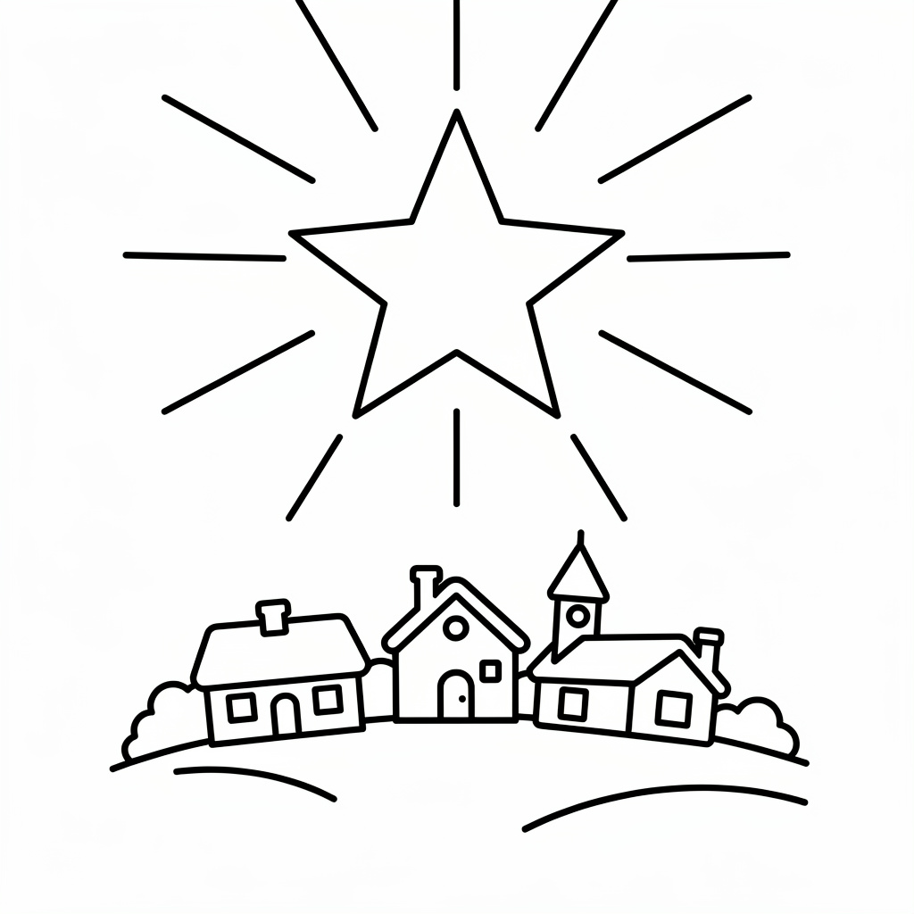 Julstjärna på himlen