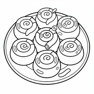 Kanelbullens dag på ett stort fat