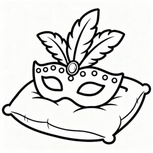 Karnevalsfest: maskeradteckning