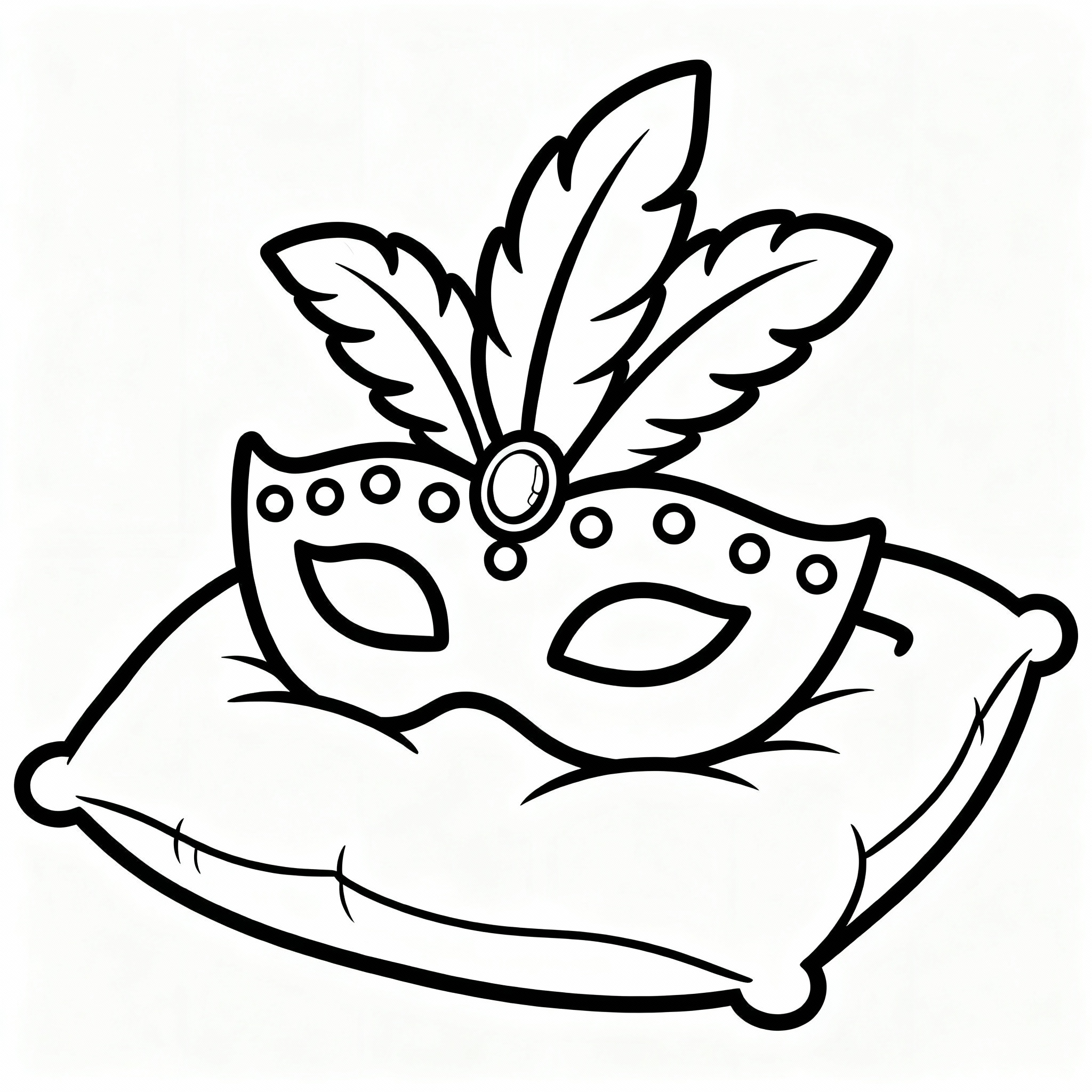 Karnevalsfest: maskeradteckning
