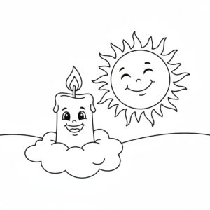 Ljus och leende sol
