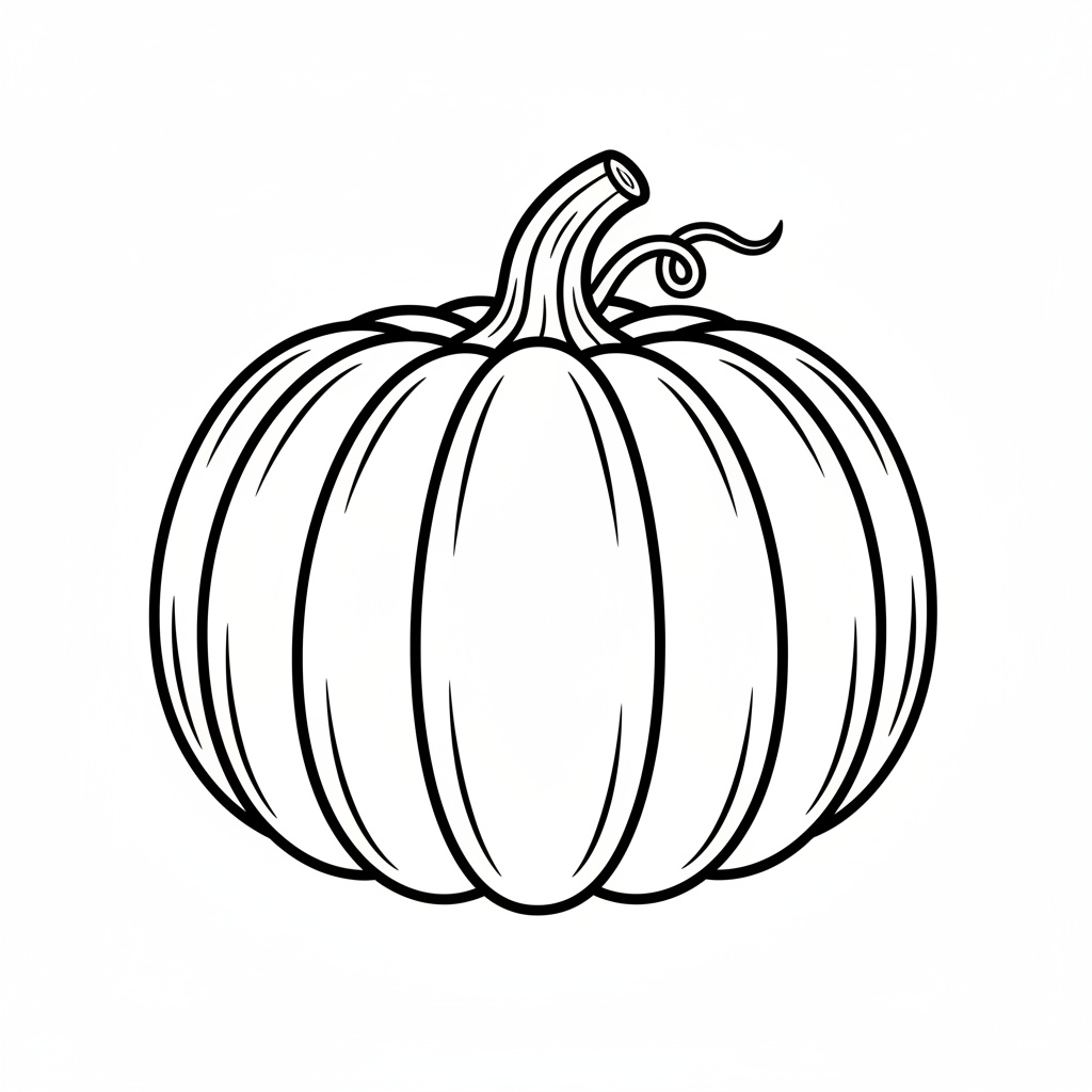 Målarbild med grönsak: rund pumpa