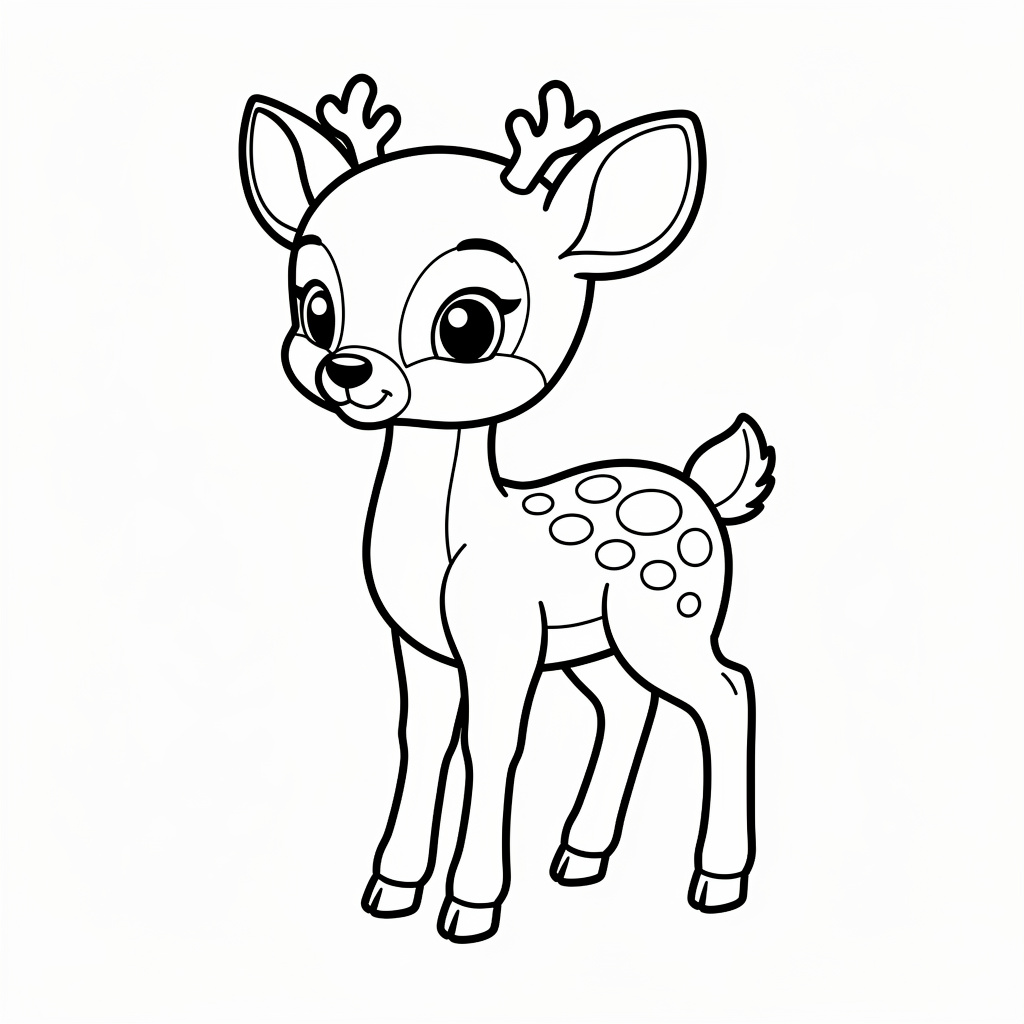 Min första Bambi-upplevelse med rena linjer för små
