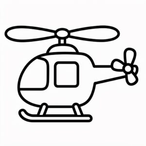 Min första helikopterteckning med tydliga linjer