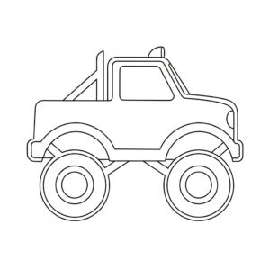 Min första Monstertruck målarbild som PDF