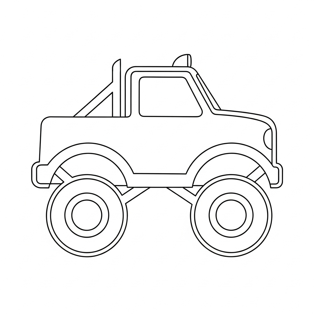 Min första Monstertruck målarbild som PDF