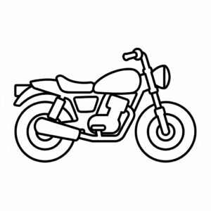 Snabba motorcyklar och coola racers målarbilder