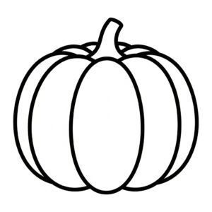 Min första pumpa att färglägga för förskolebarn