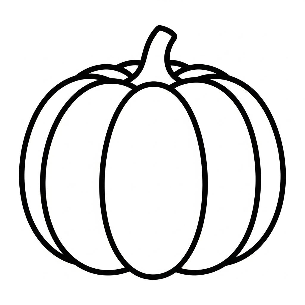 Min första pumpa att färglägga för förskolebarn