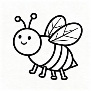 Minimalistiskt bi att färglägga