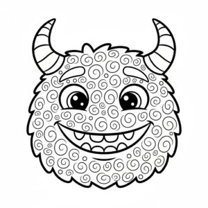 Monsterporträtt med alla små detaljer