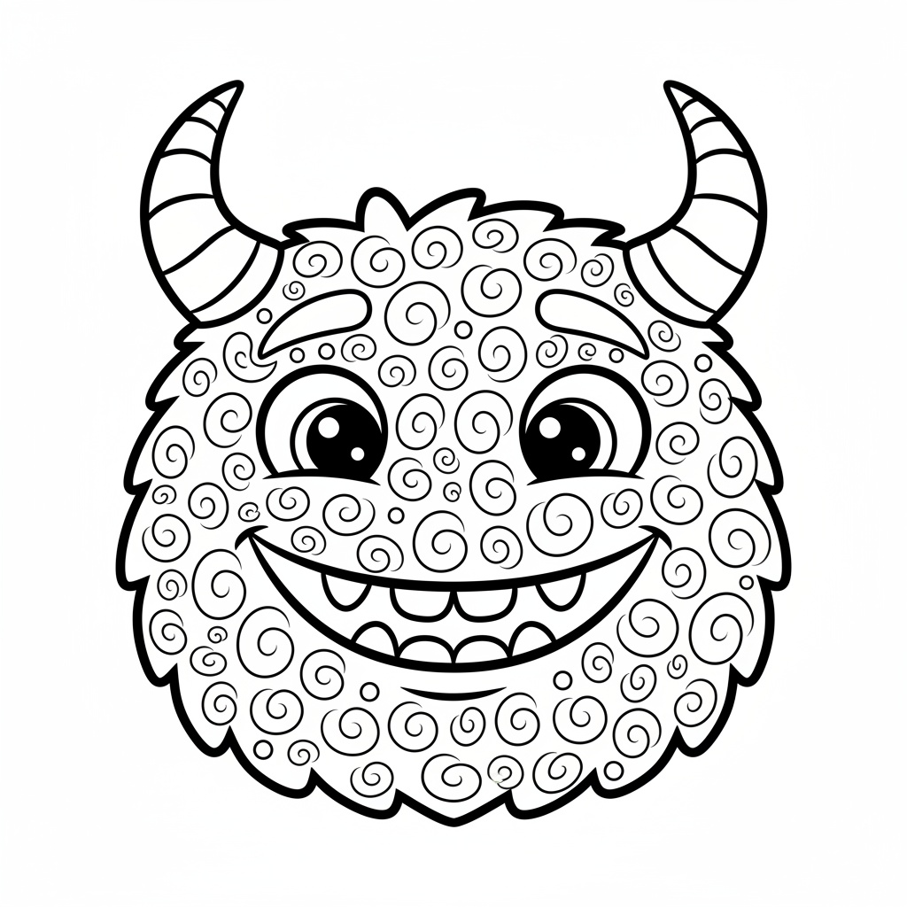 Monsterporträtt med alla små detaljer