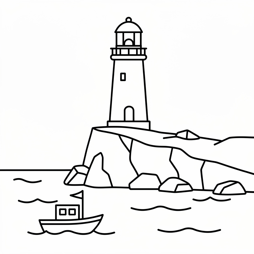 Nedladdningsbar målarbild med strandmotiv som PDF
