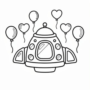 Nedladdningsbar rymdskepp målarbild