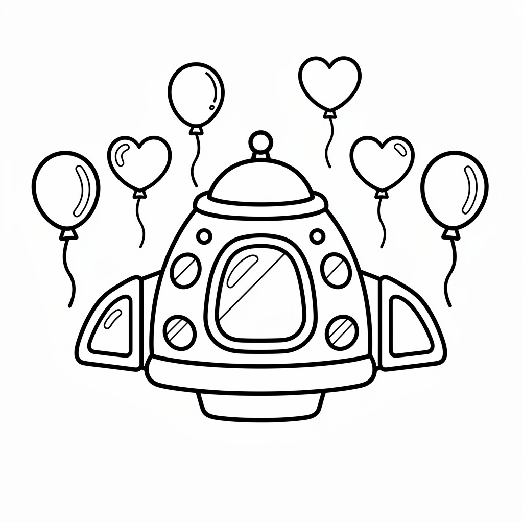 Nedladdningsbar rymdskepp målarbild