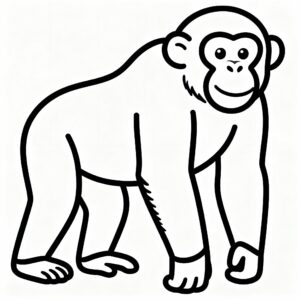 Nedladdningsbar schimpansbild i naturlig ställning
