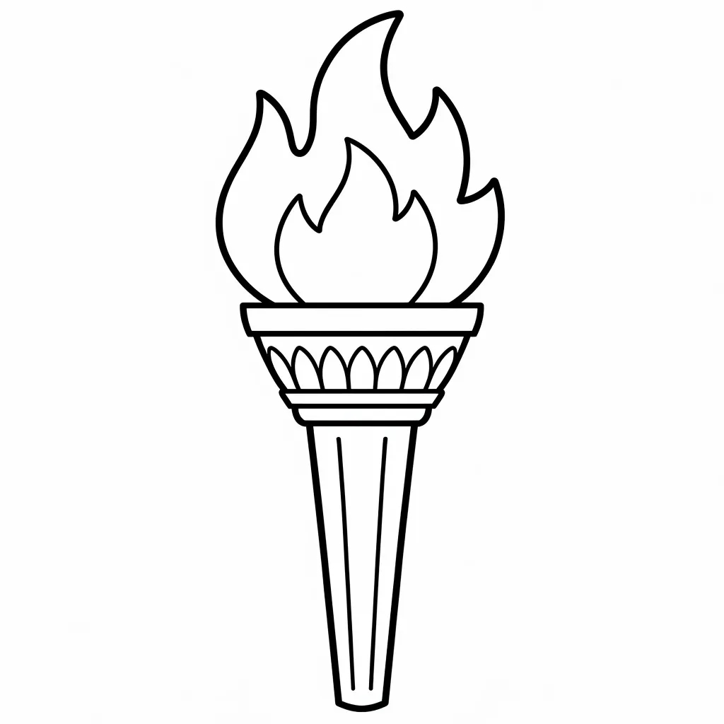 Olympiska elden målarbild