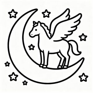 Pegasos och den stjärnklara natthimlen