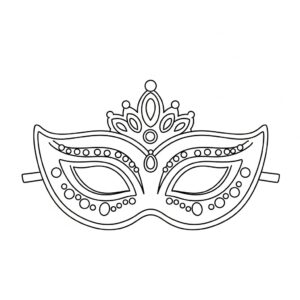 Prinsessmask målarbild