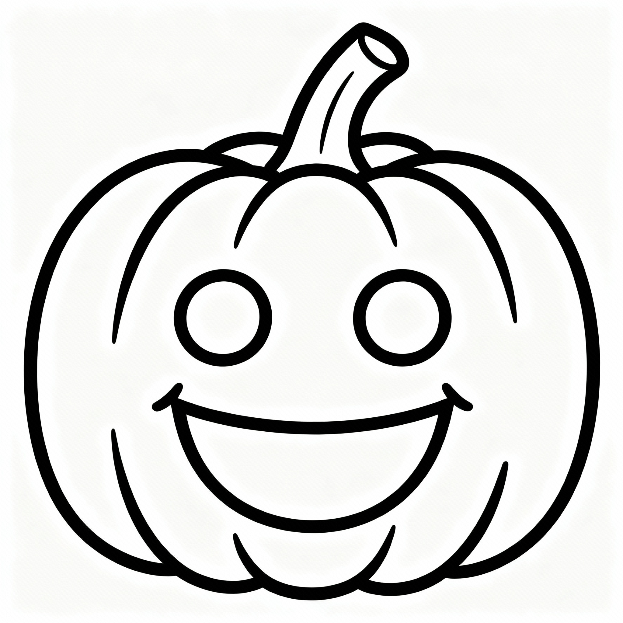 Pumpa målarbild med vänligt ansikte för förskolebarn