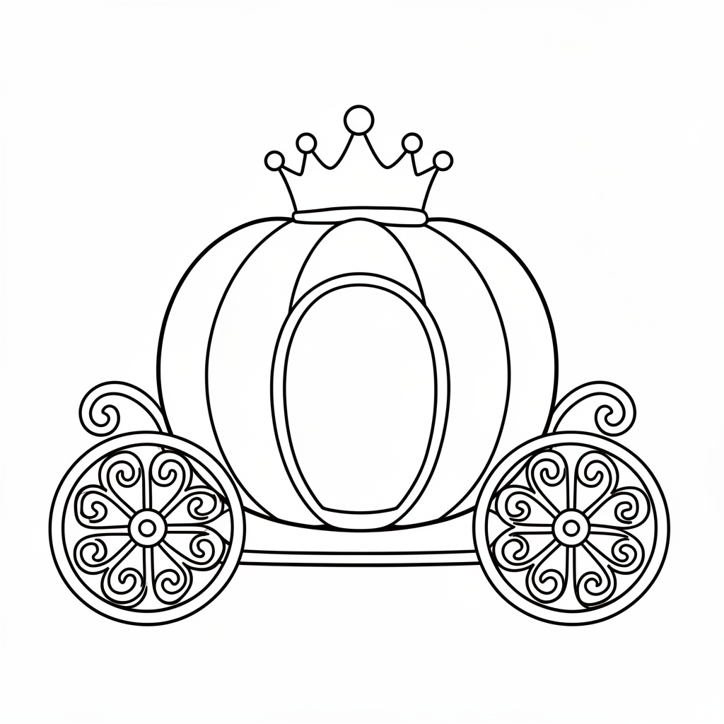 Pumpateckning: Askungens vagn