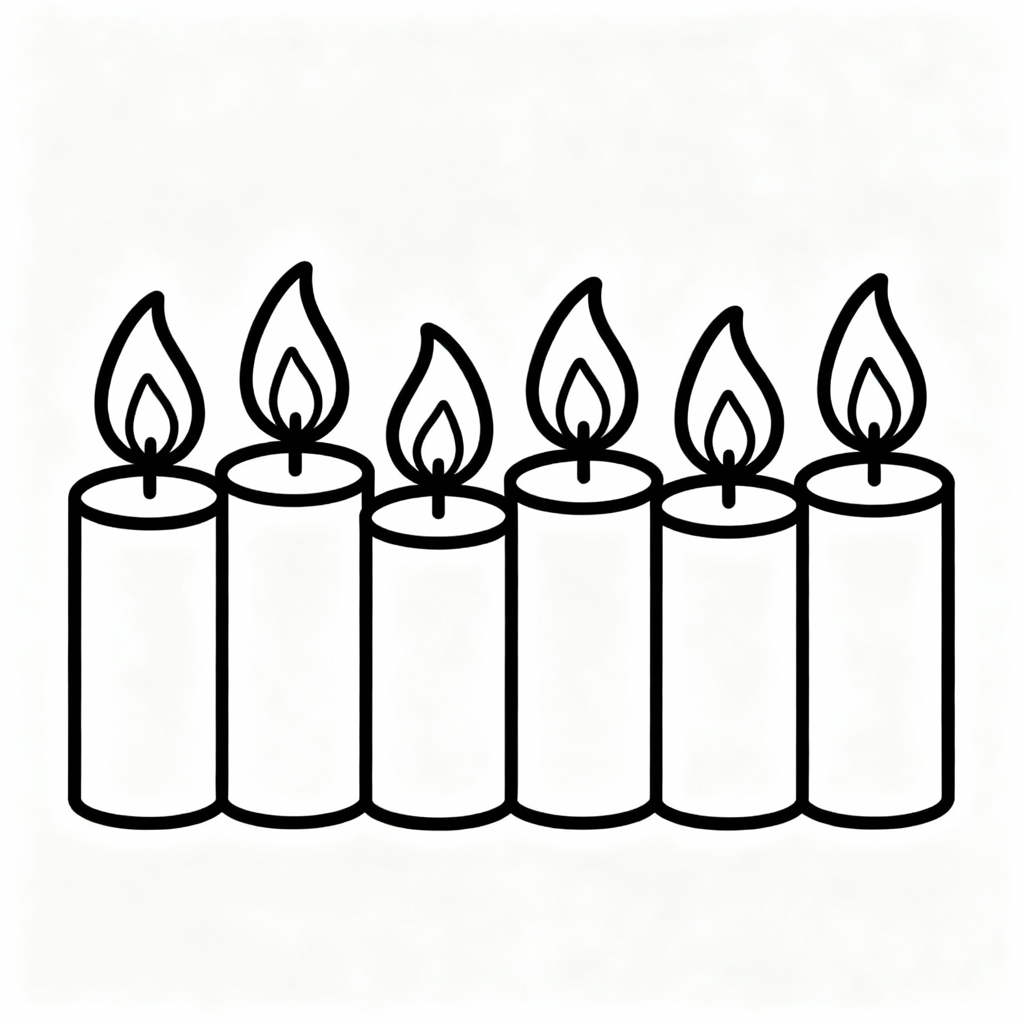 Räkna ljus under advent – målarbild för förskolan