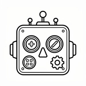 Robotmask ritning