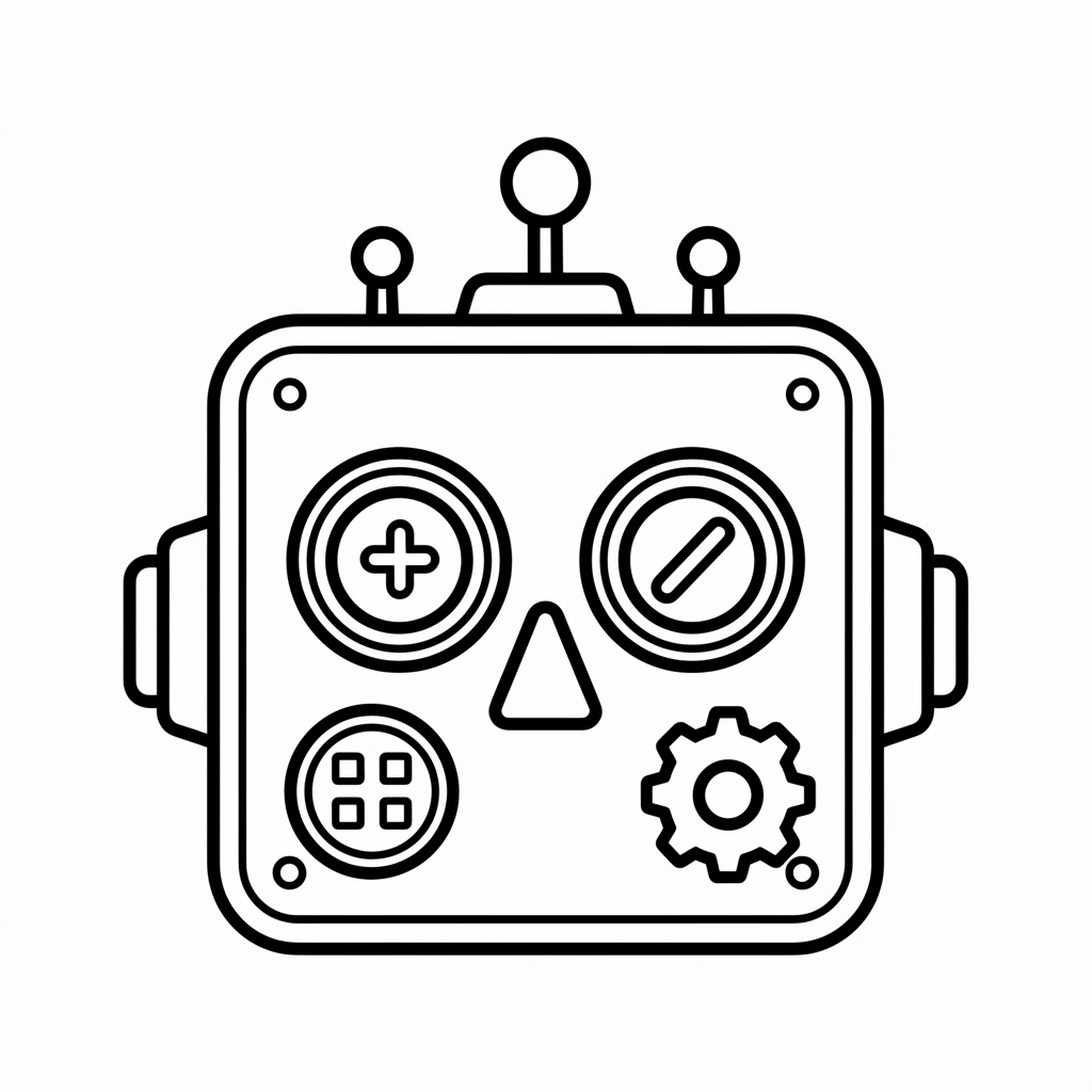 Robotmask ritning