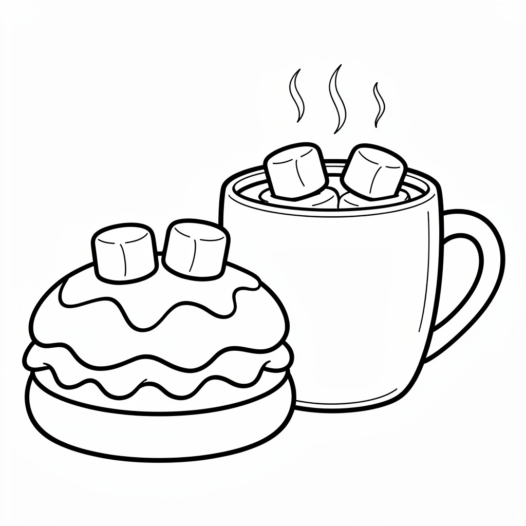 Semla och en kopp varm choklad