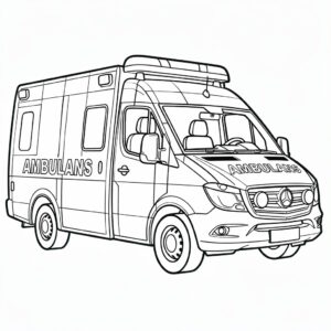 Snabb svensk ambulans med blåljus